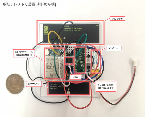 IoT　鳥獣テレメトリ装置